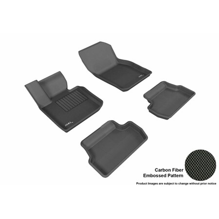 Strike3 3D Maxpider All 2 Row Custom Fit Kagu Black Floor Mat for 2014-2016 Mini Cooper Models - Black ST3868900